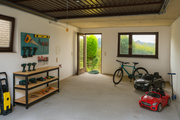 73) Teilansicht der gr. Garage