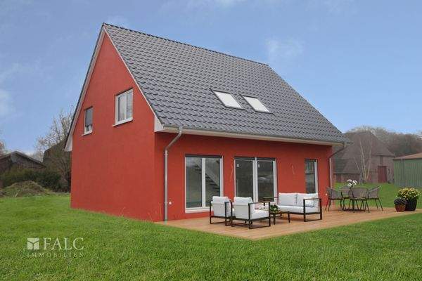 Hausansicht Terrassenseite Gestaltungsvorschlag