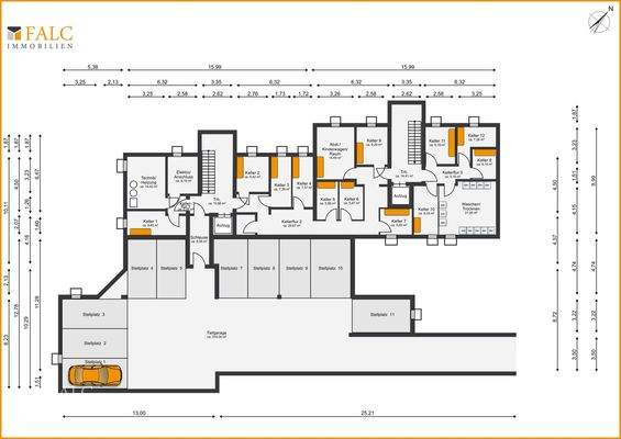 Tiefgarage und Keller