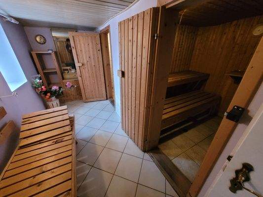 Sauna im Keller