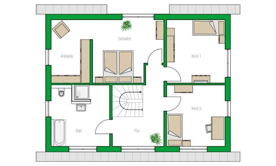 Grundriss Obergeschoss