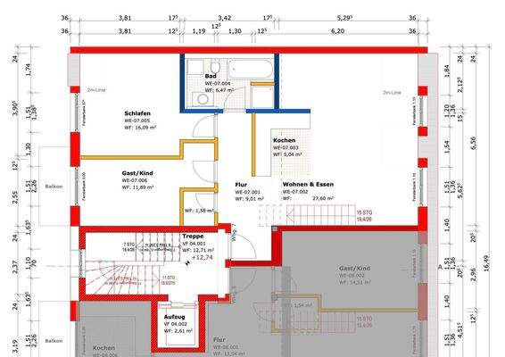 4. Obergeschoss Wohnung 7