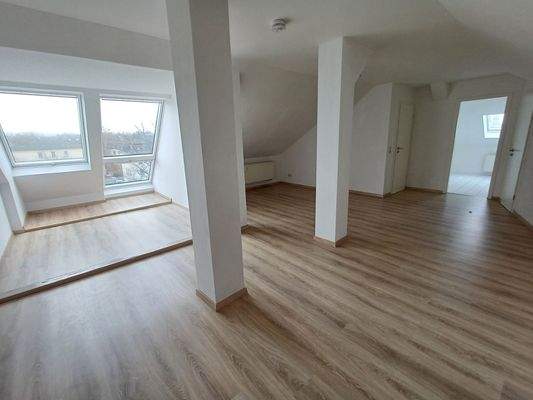 Leere Dachgeschosswohnung
