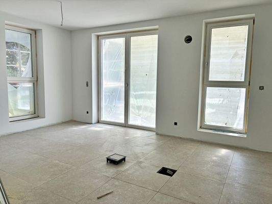 Wohn,- und Essbereich mit Vorrichtung für Kücheninsel