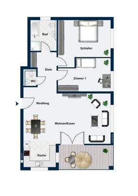 3,5-Zimmer-Wohnung