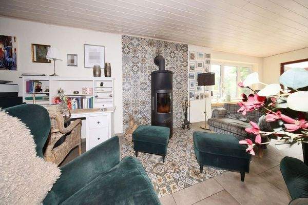 Wohnbereich mit Kaminofen