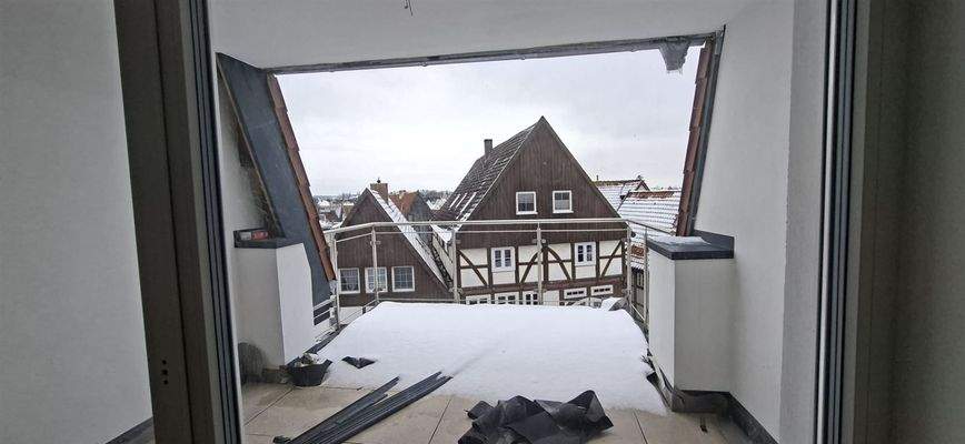 Der schöne Balkon Blick nach Westen