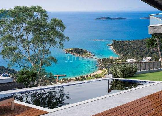 Sea View Villas with Outbuildings in Bodrum Muğla