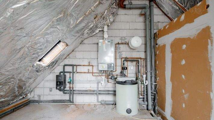 Gaszentralheizung inklusive Warmwasserspeicher