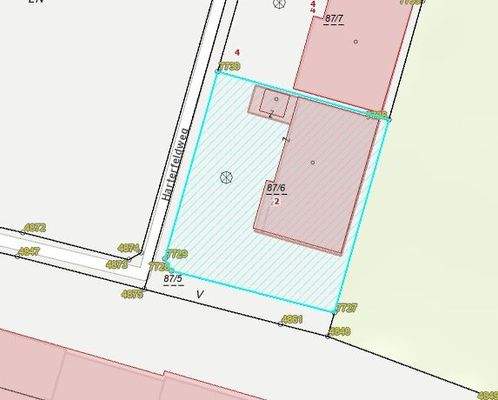 Grundstücksfläche gem. Katastralmappe