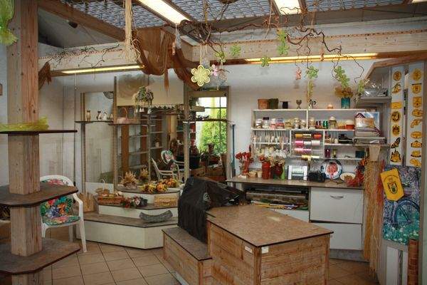 Verkaufsraum Glashaus