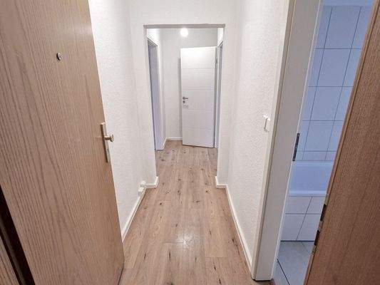 Ein bereits sanierter Eingangsbereich