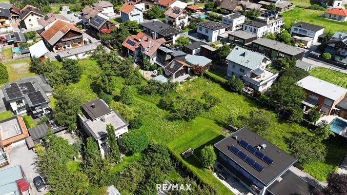 Drohnenaufnahme - Grundstück Zams