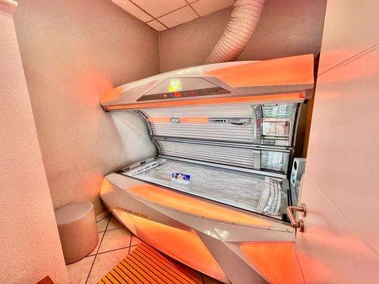 Eine von 8 Kabinen im Sonnenstudio