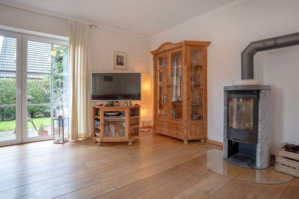 Kaminofen im Wohnzimmer