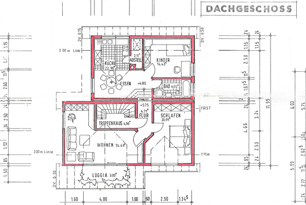 Grundriss Dachgeschoss