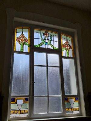 Originalfenster im Treppenhaus