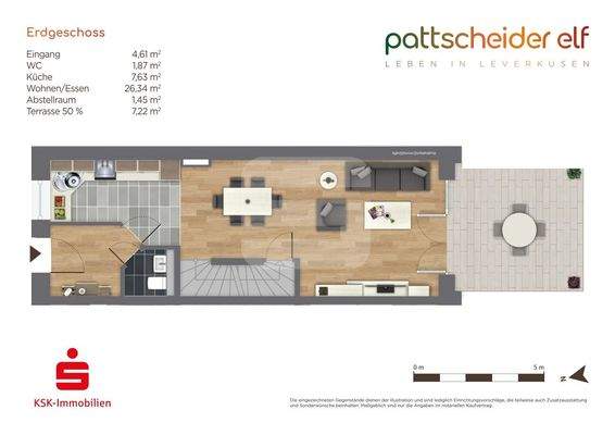 Erdgeschoss Haus rechts