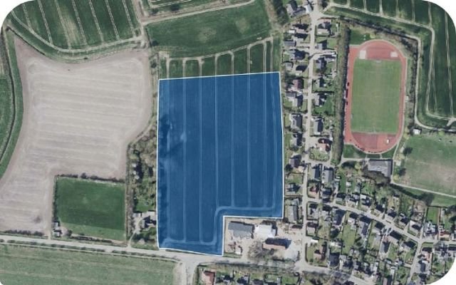 Luftbild des Gewerbegebietes