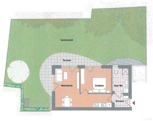 Grundriss Top 1, K 22