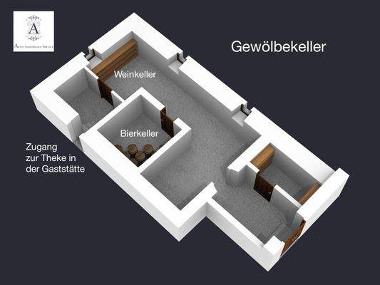 3D Plan Keller Vorderhaus