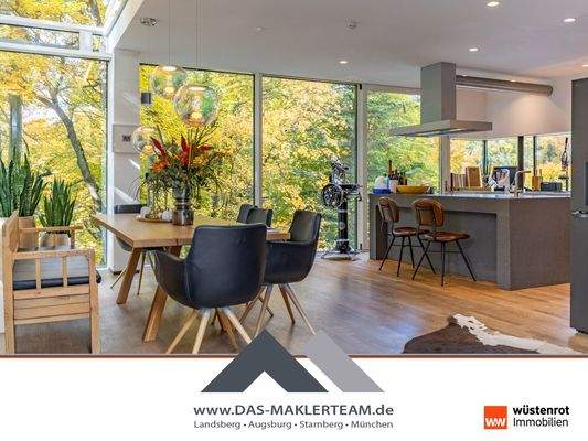 Glas und Lichtspiel vereinen Design und Natur.