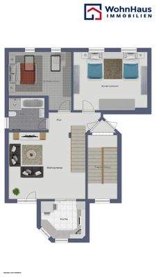 Dachgeschosswohnung links