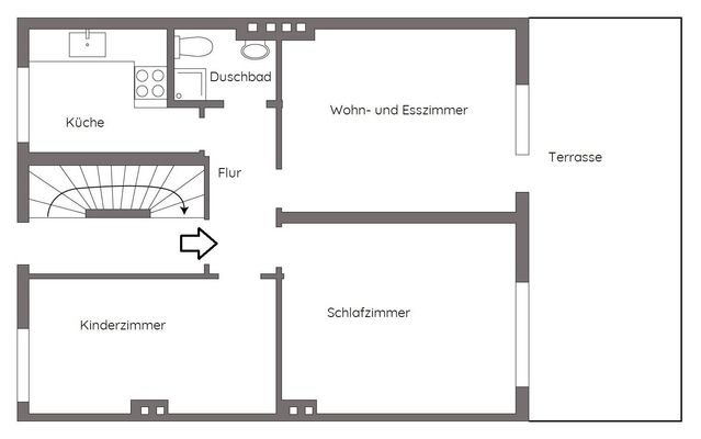 Wohnung im Erdgeschoss