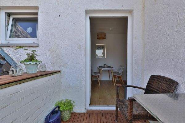 gemütlicher Nischenbalkon