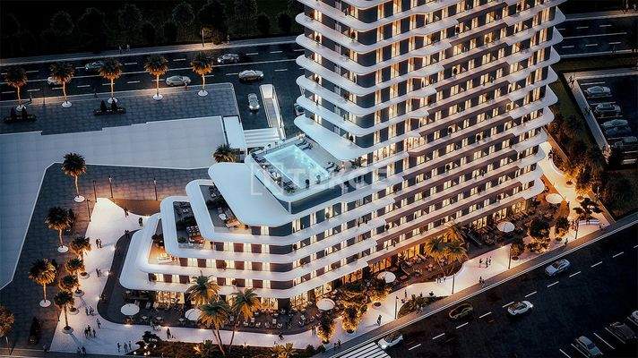 Apartments in a Secured Project with Pool in İzmir Konak