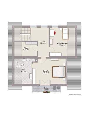 Grundriss Obergeschoss