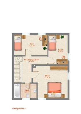 Grundriss Obergeschoss