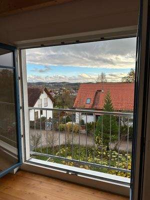 Aussicht aus dem Schlafzimmer