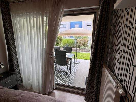 Terassenansicht Schlafzimmer