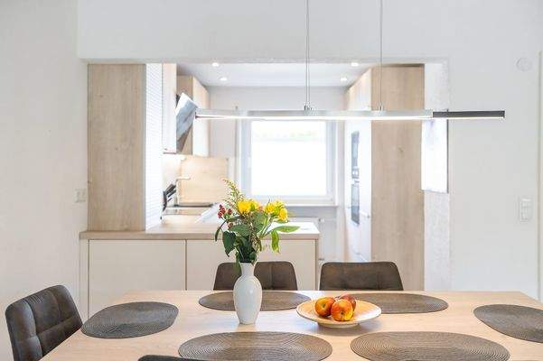 Blick in die neue Küche