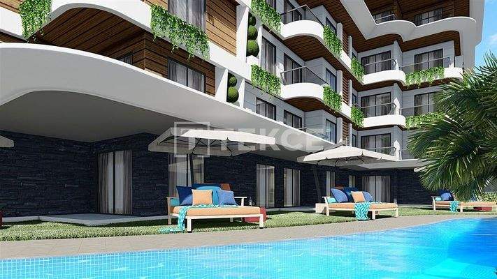 Luxury Apartments for Sale in Oba Alanya with Hotel Concept