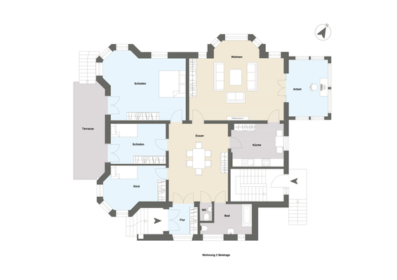 Belletage EG Wohnung 2