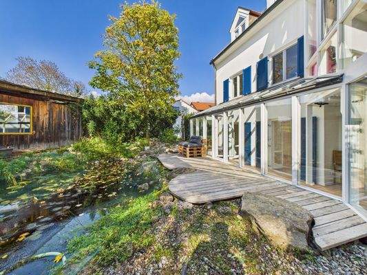Terrasse Souterrain Wohnung