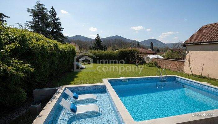 Terrasse und Pool KI