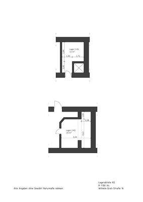 Grundriss Kellerflächen