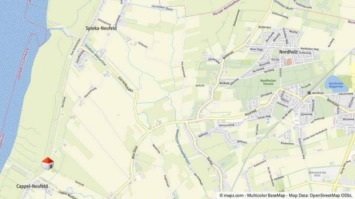 Geolyzer Kartenausschnitt