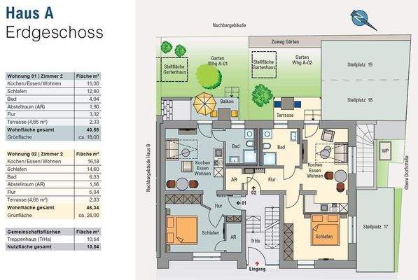 Weitere Wohnungen / Wohnung 01 + 02