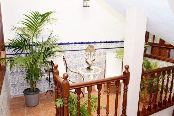 Treppe zu den Zimmern