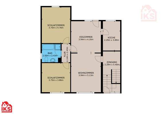 Bauplan Erdgeschoss Dresdener Str. 1