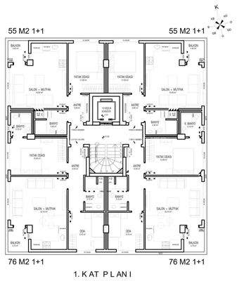 Flats in Complex with Swimming Pool in Antalya Muratpasa