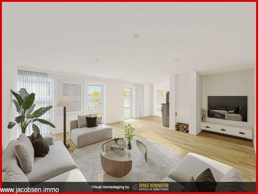 Einrichtungsbeispiel Wohnbereich im Balkongeschoss