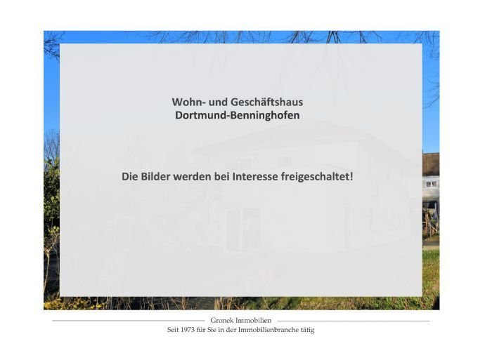 Ein Haus - viele Möglichkeiten: Wohn-Geschäftshaus, Zweifamilienhaus, Familiendomizil...in Dortmund-Benninghofen...