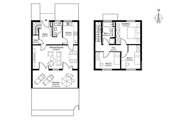 Erdgeschoss &amp; Obergeschoss