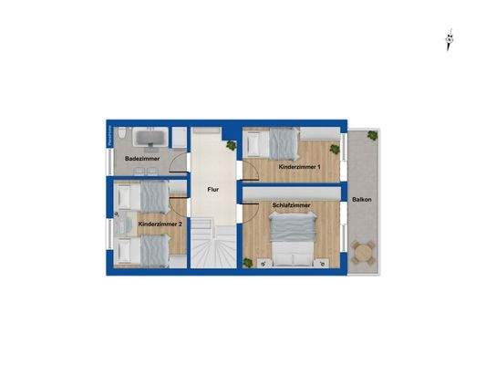 Grundriss Obergeschoss