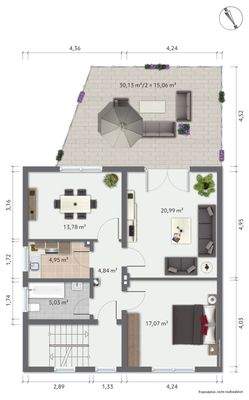 Grundriss / Skizze Obergeschoss